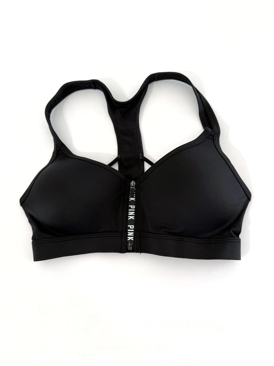 PINK Victoria's Secret Other - Pink Victoria’s Secret black front zipper closure padded sports bra
